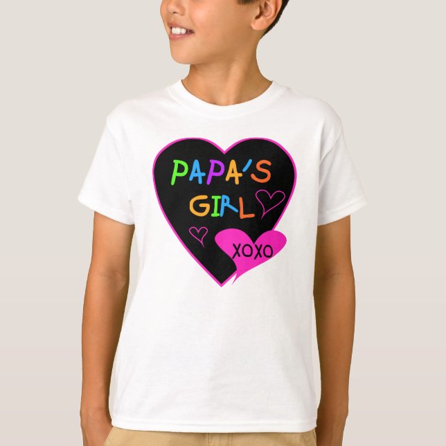 Papa's Girl Tees, Hats, Mugs, Buttons, clothing T-Shirt (Front)