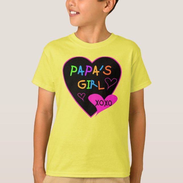 Papa's Girl Tees, Hats, Mugs, Buttons, clothing T-Shirt (Front)