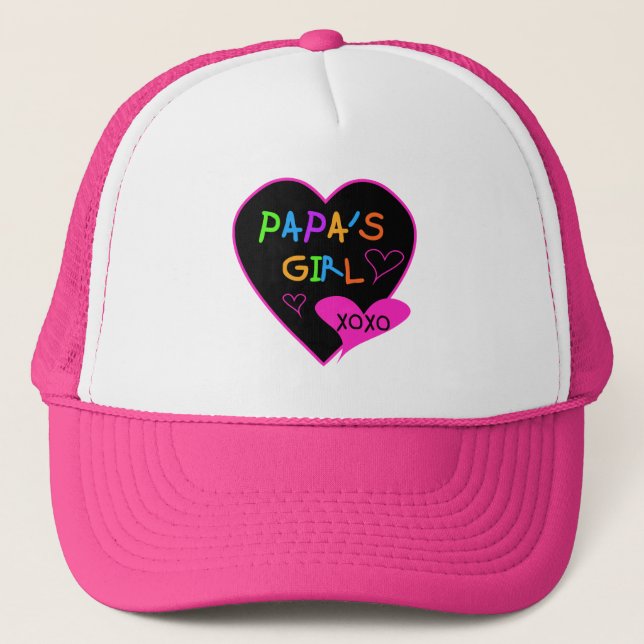 Papa's Girl Tees, Hats, Mugs, Buttons, clothing Trucker Hat (Front)