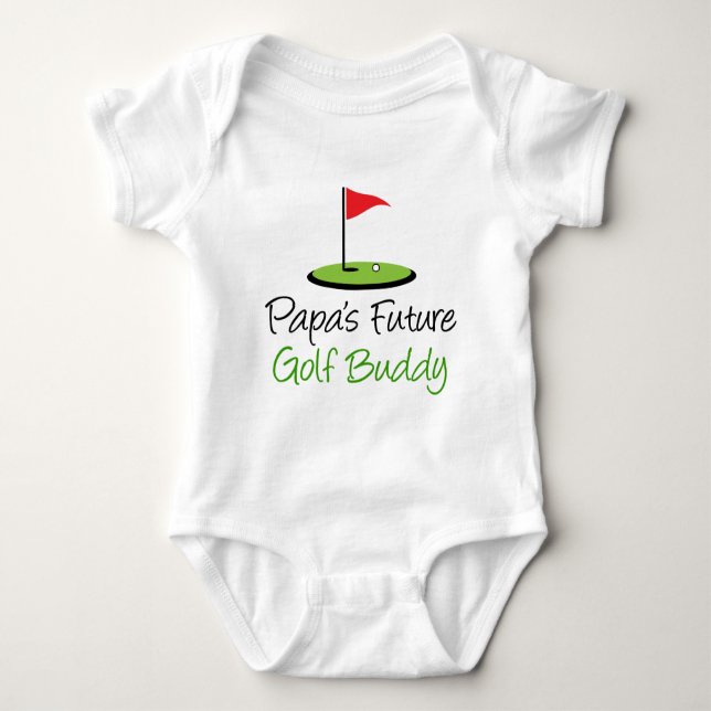 Papa's Golf Buddy Baby Bodysuit (Front)