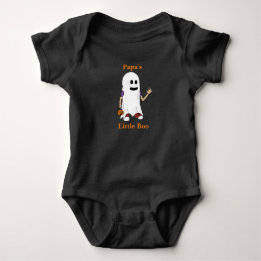 Papa's Little Boo halloween Baby Bodysuit