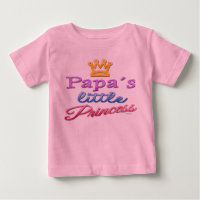 Papa's Little Princess Baby Toddler T-Shirt