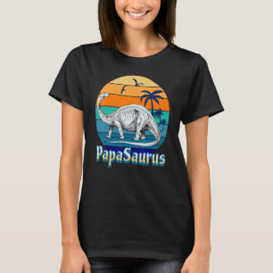 Papasaurus Dad Daddy Papa Dino Dinosaur Father T-Shirt