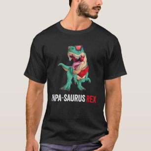 Papasaurus Rex Autism Awareness Proud Dad Father's T-Shirt