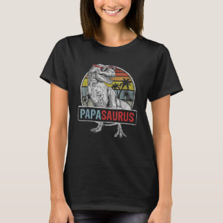 Papasaurus  Rex Dinosaur Papa saurus Family T-Shirt