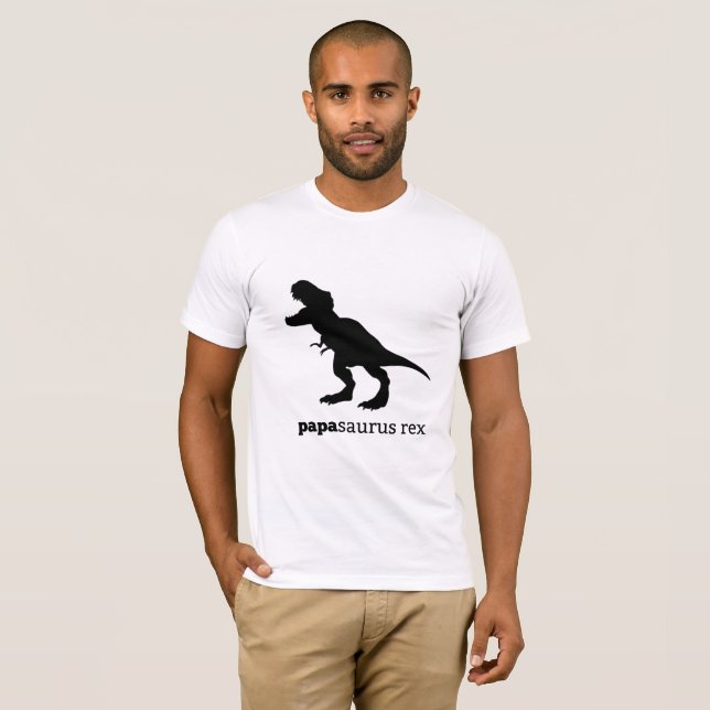 papasaurus rex family dinosaur tee (Front Full)