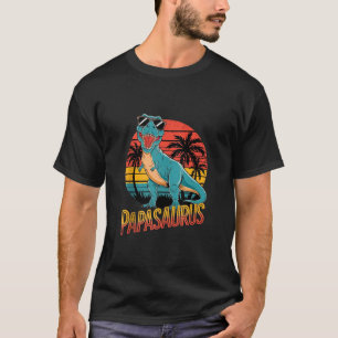 Papasaurus T Rex Dinosaur Daddy Family Father s Da T-Shirt