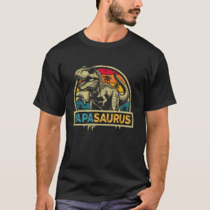 Papasaurus T Rex Dinosaur Papa Saurus Family Match T-Shirt