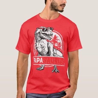 Papasaurus T rex Papa Saurus Dinosaur Men Dad Dadd T-Shirt