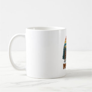 Papasquatch Bigfoot Vintage Sunset Vector Design_1 Coffee Mug