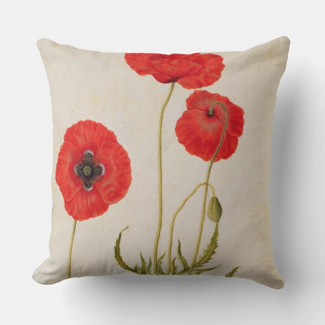 Papavar rhoeas, c.1568 cushion (Front)