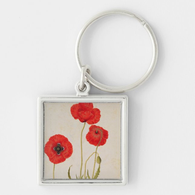 Papavar rhoeas, c.1568 key ring (Front)