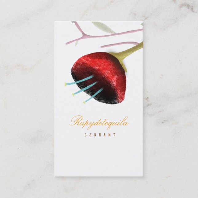 Papaver Poppy Business Card (Front)