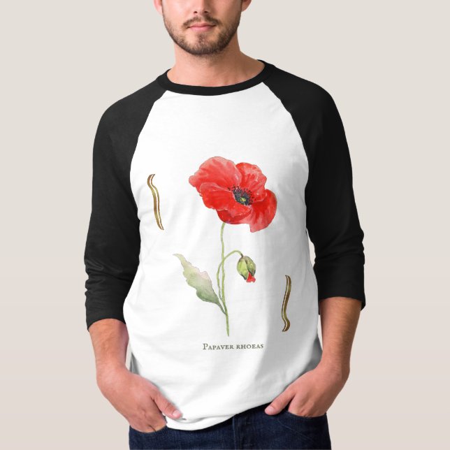 Papaver rhoeas tshirt (Front)