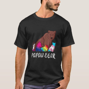 Papaw Bear Lgbt Gay Trans Pride Support Lgbtq Para T-Shirt