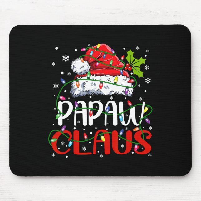 Papaw Claus Christmas Santa Matching Family Xmas P Mouse Pad (Front)