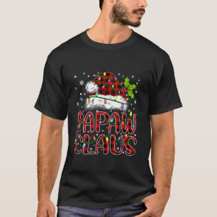 Papaw Claus Santa Funny Christmas Pajama Matching T-Shirt