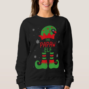 Papaw Elf Family Matching Group Christmas Outfits  Sweatshirt