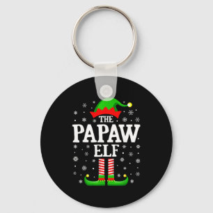 Papaw Elf Funny Christmas Family Matching  Key Ring