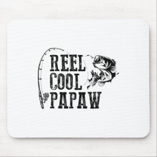 Papaw Fishing Reel Cool Papaw Funny Gift  Mouse Pad