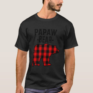 Papaw Gifts Red & Black Buffalo Plaid Bear T-Shirt