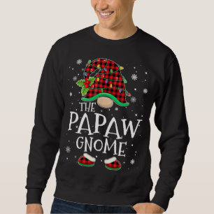 Papaw Gnome Red Plaid Matching Family Christmas Pa Sweatshirt