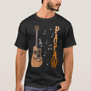 Papaw Guitar Pick Father's Day Guitar Player Grand T-Shirt
