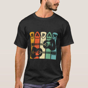 Papaw Guitar Pick Guitar Player Grandpa Guitarist T-Shirt