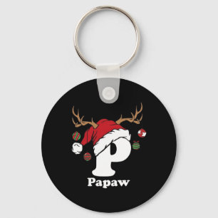 Papaw Of Family Christmas 2024 Matching Santa Elf Key Ring