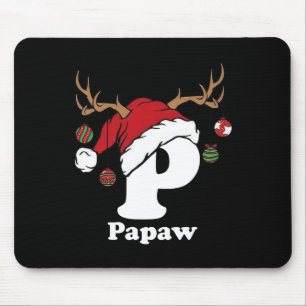 Papaw Of Family Christmas 2024 Matching Santa Elf Mouse Pad