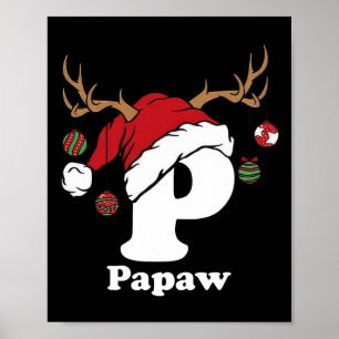 Papaw Of Family Christmas 2024 Matching Santa Elf Poster
