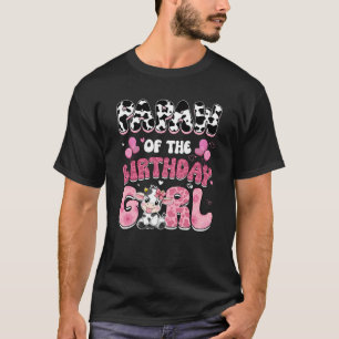 Papaw Of The Birthday Girl Cow Farm Family 1st Bir T-Shirt