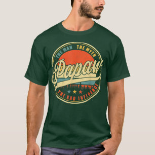 Papaw Retro Vintage Funny Papaw Father's Day Gift T-Shirt