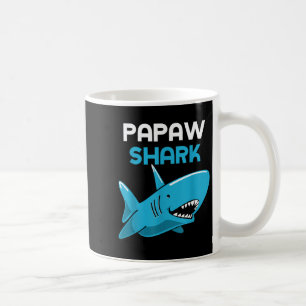 Papaw Shark Cool Funny Family Coffee Mug
