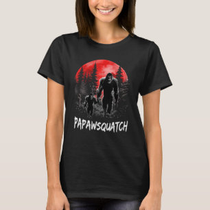 Papaw Squatch Funny Bigfoot Dad Sasquatch Yeti Fat T-Shirt