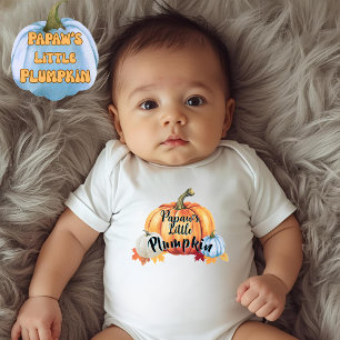 Papaw's Little Plumpkin Cute Plump Baby Autumn Bodysuit