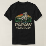 Papawsaurus Dinosaur Grandpa Saurus Father's Day T-Shirt<br><div class="desc">Get this funny saying outfit for your special proud grandpa from granddaughter, grandson, grandchildren, on father's day or christmas, grandparents day, or any other Occasion. show how much grandad is loved and appreciated. A retro and vintage design to show your granddad that he's the coolest and world's best grandfather in...</div>
