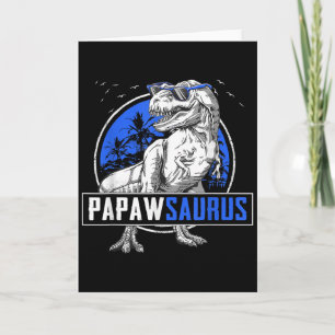 Papawsaurus T-rex Papaw Saurus Dinosaur Family Mat Card
