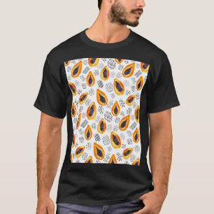 Papaya fruit: abstract watercolor pattern. T-Shirt