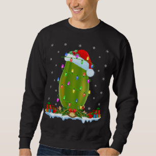 Papaya Fruit Lover Matching Santa Hat Papaya Chris Sweatshirt