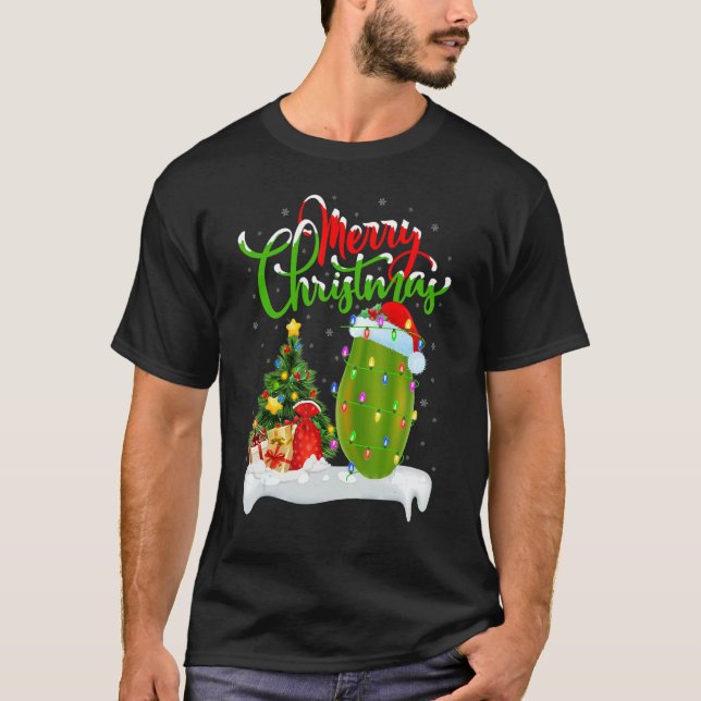 Papaya Fruit   Xmas Decorations Santa Papaya Chris T-Shirt (Front)