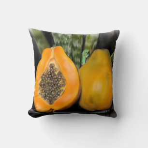 Papaya Gecko Cushion