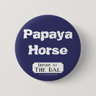 Papaya Horse 6 Cm Round Badge