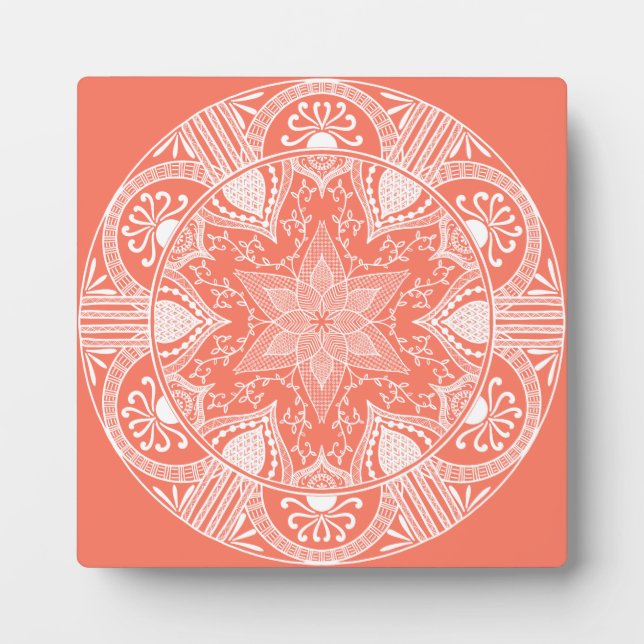 Papaya Mandala Plaque (Front)