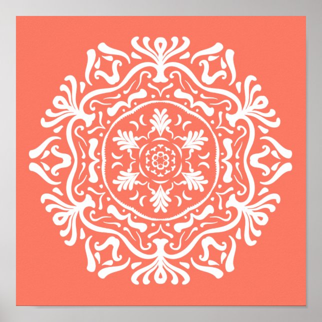 Papaya Mandala Poster (Front)