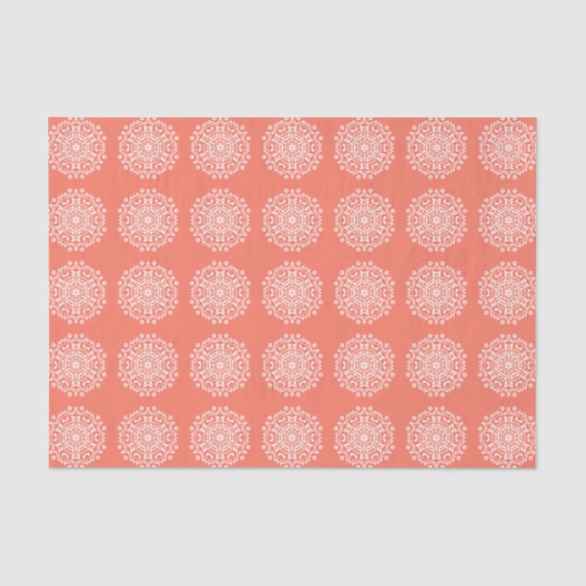 Papaya Mandala Tissue Paper (Front)