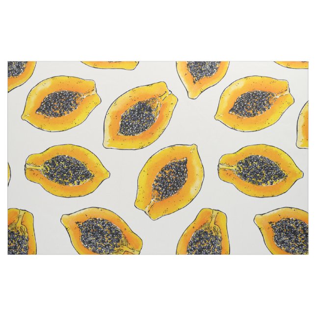 Papaya slices fabric (Fat Quarter)