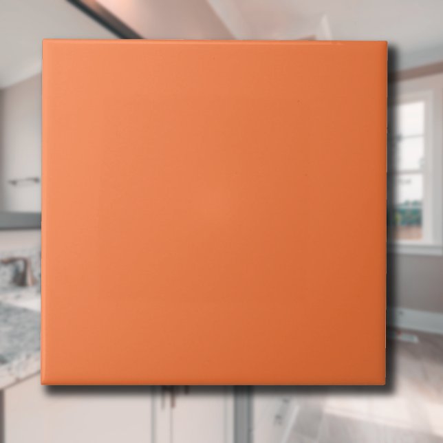 Papaya Solid Colour | Classic | Elegant Ceramic Tile (Creator Uploaded)