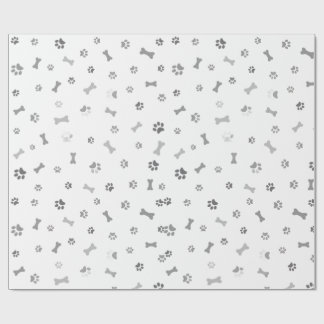 Papel de regalo con patas de perro wrapping paper