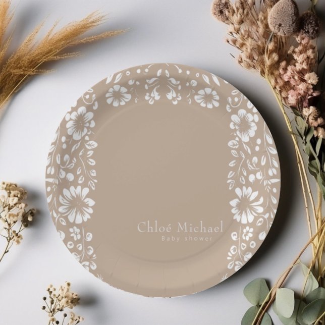 Papel Picado  baby shower  Paper Plate (Creator Uploaded)